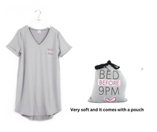 Load image into Gallery viewer, Hello Mello Let Me Sleep - Sleep Shirts (Grey)
