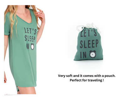 Hello Mello Let Me Sleep - Sleep Shirts (Sage)