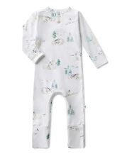 Load image into Gallery viewer, Snuggle Honey arctic organic growsuit  (6-12 months)
