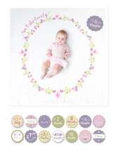 Load image into Gallery viewer, Baby&#39;s 1st Year Swaddle &amp; Milestone Cards - Isn&#39;t She Lovely
