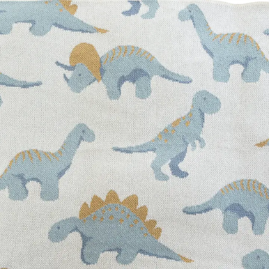 Baby Dinosaur Blanket (Pacific/Rain/Oatmeal)