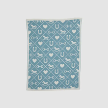 Load image into Gallery viewer, Baby Rinia Blanket (Light Blue/White)
