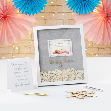 Baby Love Baby Shower Guest Book Alternative - Frame