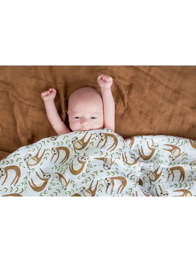 Classic Muslin Swaddle - Sloth