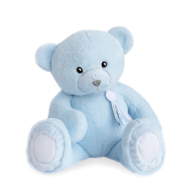 Charming Teddy Bear with Glitter Accents (Blue)