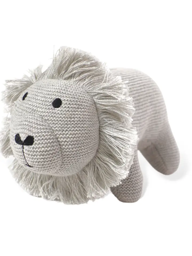 Lion Knit Stuffed Animal Soft Baby Toy (Organic Cotton)