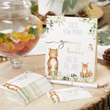 Load image into Gallery viewer, Woodland Baby Advice Card &amp; Baby Shower Game (Set of 50)
