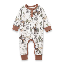 Load image into Gallery viewer, On The Range Cowboy Romper
