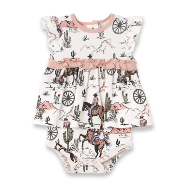 On The Range Cowgirl Skirted Bodysuit