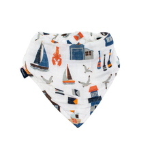 Load image into Gallery viewer, Nautical Oh So Soft Muslin Bandana Bib
