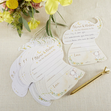 Load image into Gallery viewer, Elephant Baby Shower Advice Card &amp; Baby Shower Game (Set of 50)
