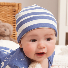 Load image into Gallery viewer, Baby Hat Blue Stripes
