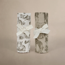 Load image into Gallery viewer, &#39;VINTAGE SAFARI&#39; &amp; &#39;WOODLAND&#39; NURSERY - MUSLIN SWADDLE BLANKET SET
