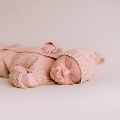 Pink knot hat