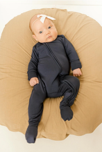 Load image into Gallery viewer, Bamboo Baby Clothing Jumpsuit 0-3 Months - Navy Blue
