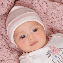 Load image into Gallery viewer, Baby Hat Pink Stripes
