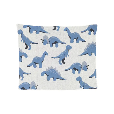 Baby Dinosaur Blanket (Grey/Pacific/Alum)