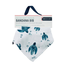 Load image into Gallery viewer, Sea Turtle Muslin Bandana Bib
