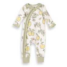 Load image into Gallery viewer, Apple Blossoms Zipper Romper
