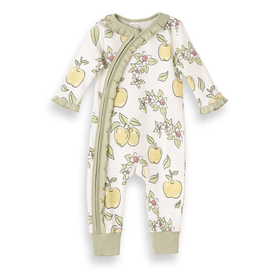 Apple Blossoms Zipper Romper