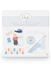 Load image into Gallery viewer, Baby&#39;s 1st Year Swaddle &amp; Milestone Cards - Great Adventure
