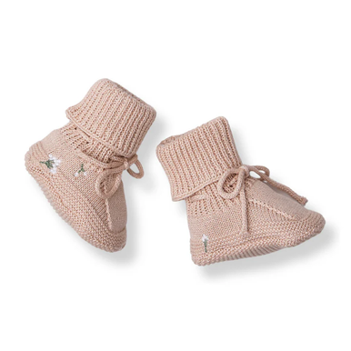 Saga Copenhagen Baby Booties - Mellow rose