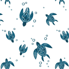 Load image into Gallery viewer, Sea Turtles Oh So Soft Muslin Teether Blanket
