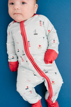 Load image into Gallery viewer, Seaside Sailors Bamboo Sleeper (12-18Months)
