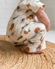 Load image into Gallery viewer, Savannah Collar &amp; Button Baby Playsuit Romper (Organic Muslin)
