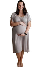 Load image into Gallery viewer, Three little tots habor mist maternity/labor gown
