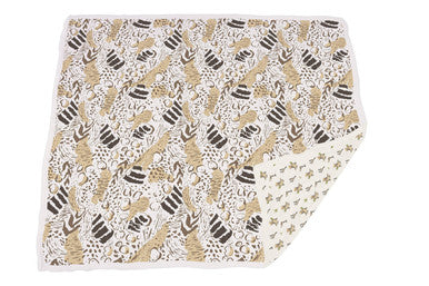 New Castle Hungry Giraffe & Animal Print Baby Blanket