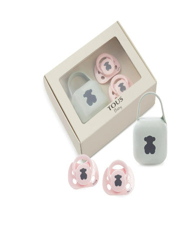 Tous pacifier set 2 -pink