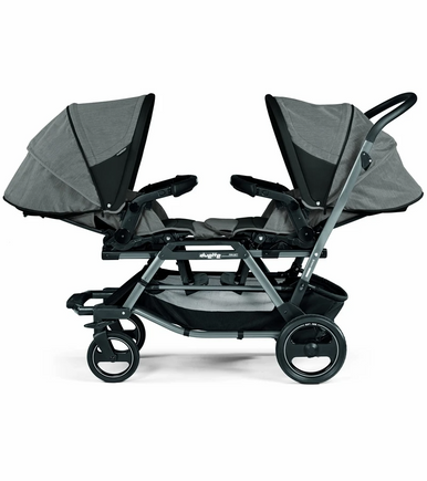 peg perego atmosphere PegPerego DUETTE PIROET ("Atmosphere-Light Grey & Dark Grey (Seats &  Chassis in one box)")