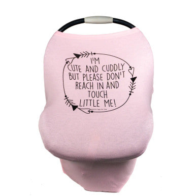 Three little tots car seat cover- pink