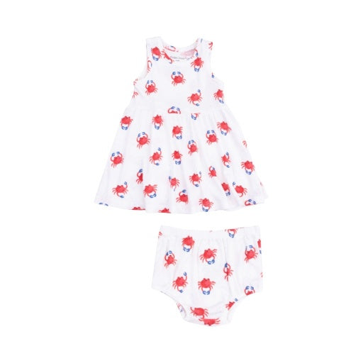 Crabby Cuties Tank Dress And Bloomer