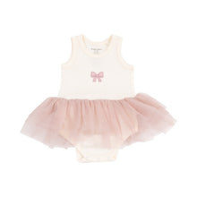 Load image into Gallery viewer, Bows and Ballet Rib Tank Bodysuit Tutu
