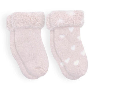 Solid/ Stars infant socks pink